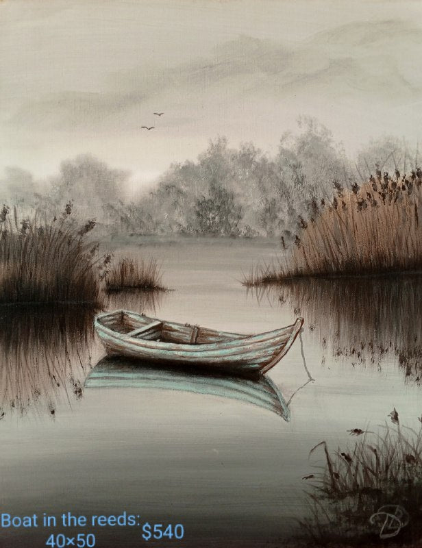 Collection of paintings Boats