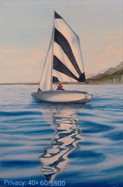 Collection of paintings Boats