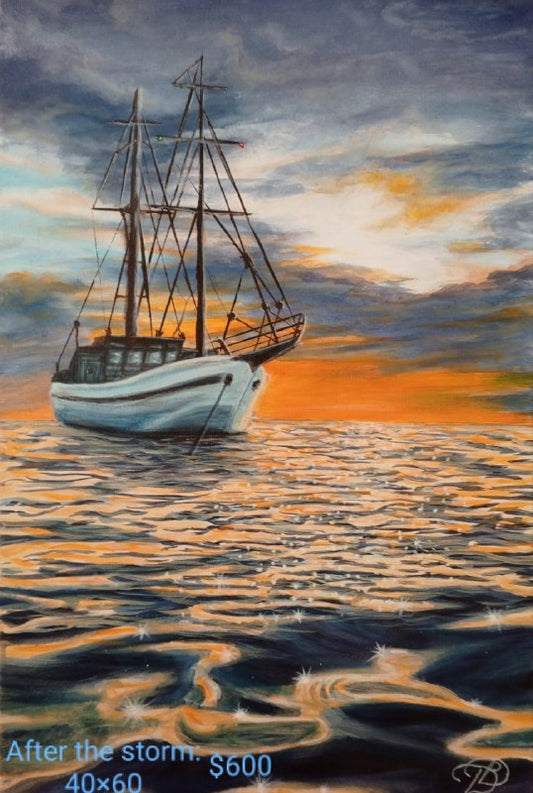 Collection of paintings Boats
