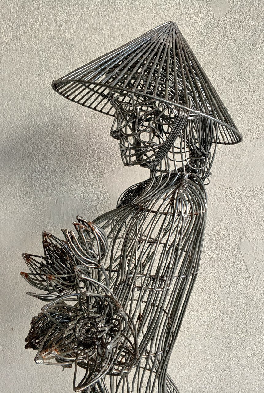 Vietnamese Woman with Lotus