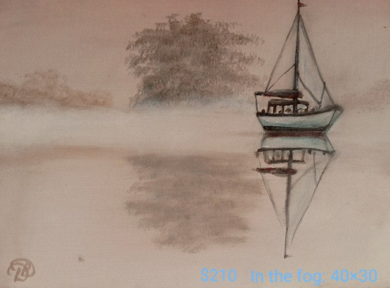 Collection of paintings Boats
