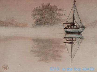 Collection of paintings Boats