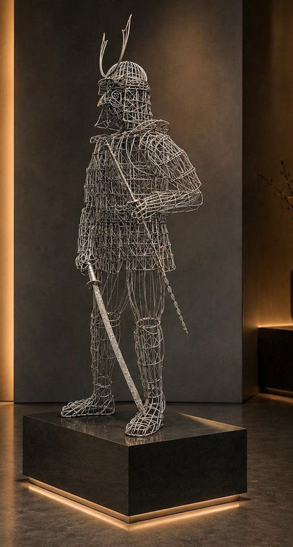 Wire Samurai / Steel Samurai Sculpture