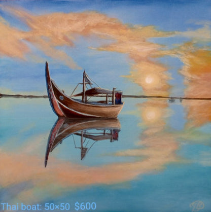 Collection of paintings Boats